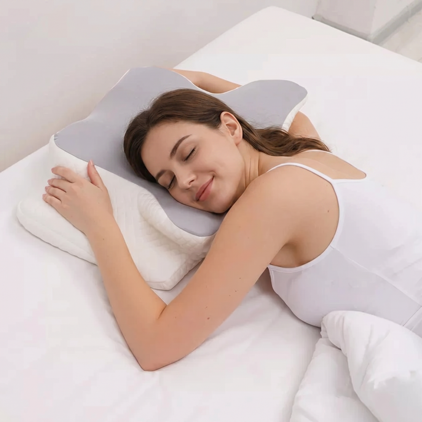 Ergonomic Cooling Butterfly Memory Foam Neck Pillow