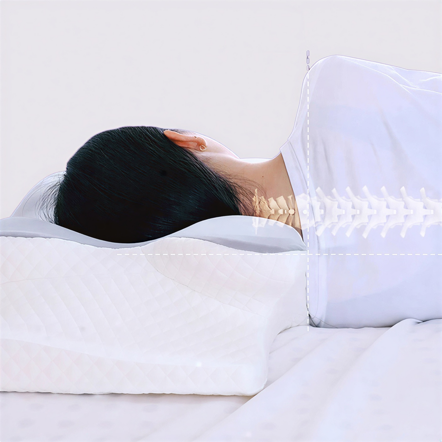 Ergonomic Cooling Butterfly Memory Foam Neck Pillow