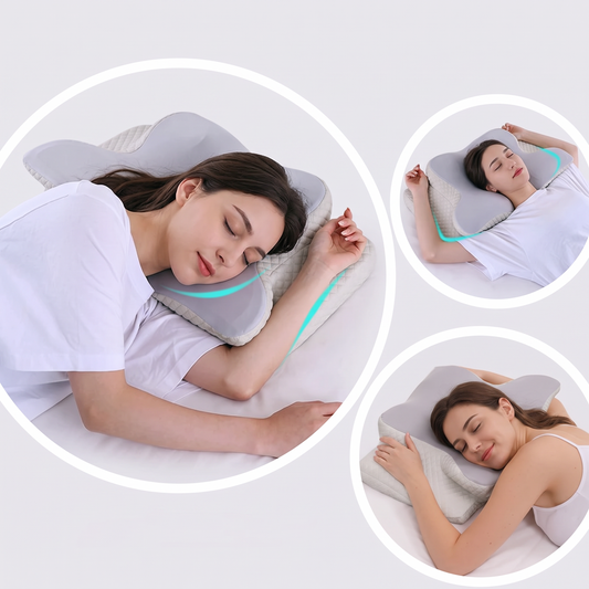Ergonomic Cooling Butterfly Memory Foam Neck Pillow